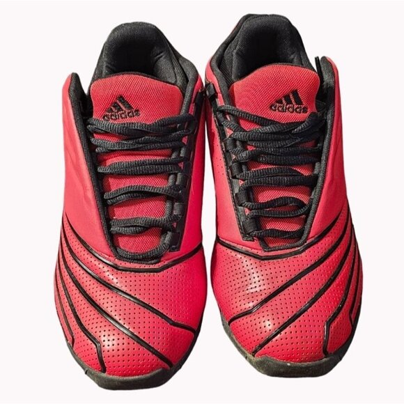 Adidas T-mac 2 Restomod Rockets Basketball Shoes GY2135 Red Black Men's Size 8.5 - Picture 7 of 13